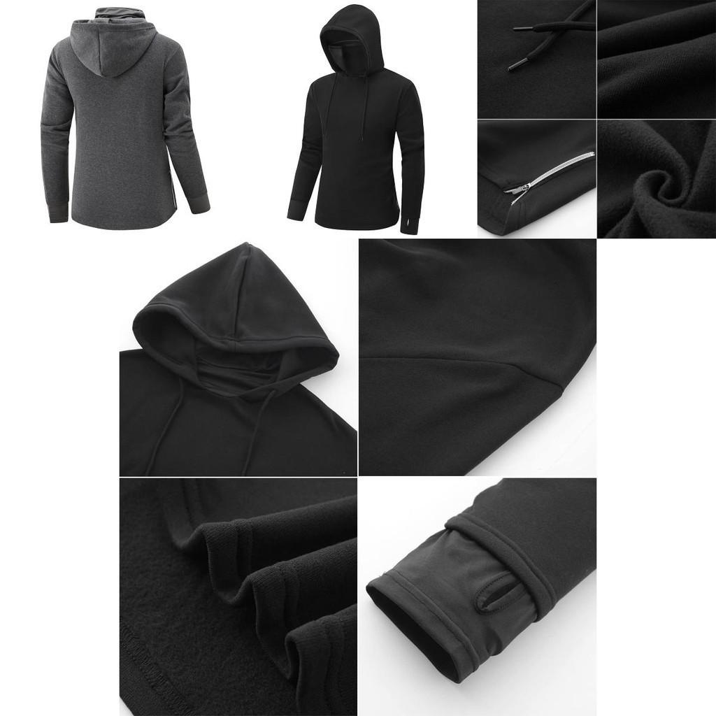 Soft And Breathable Men's Pullover Hoodie Featuring A Turtleneck Design And Moisture Wicking Fabric