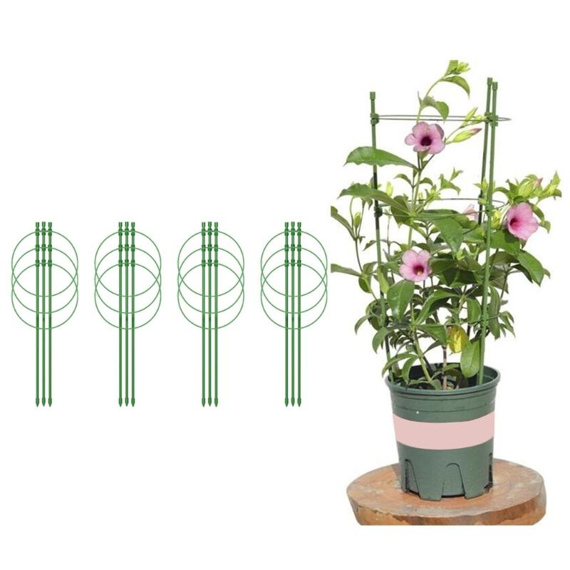 4pcs/set Plant Trellis Decorative Climbing Bracket Gardening Accessory for Garden Yard Flower Plant Gardening Supplies