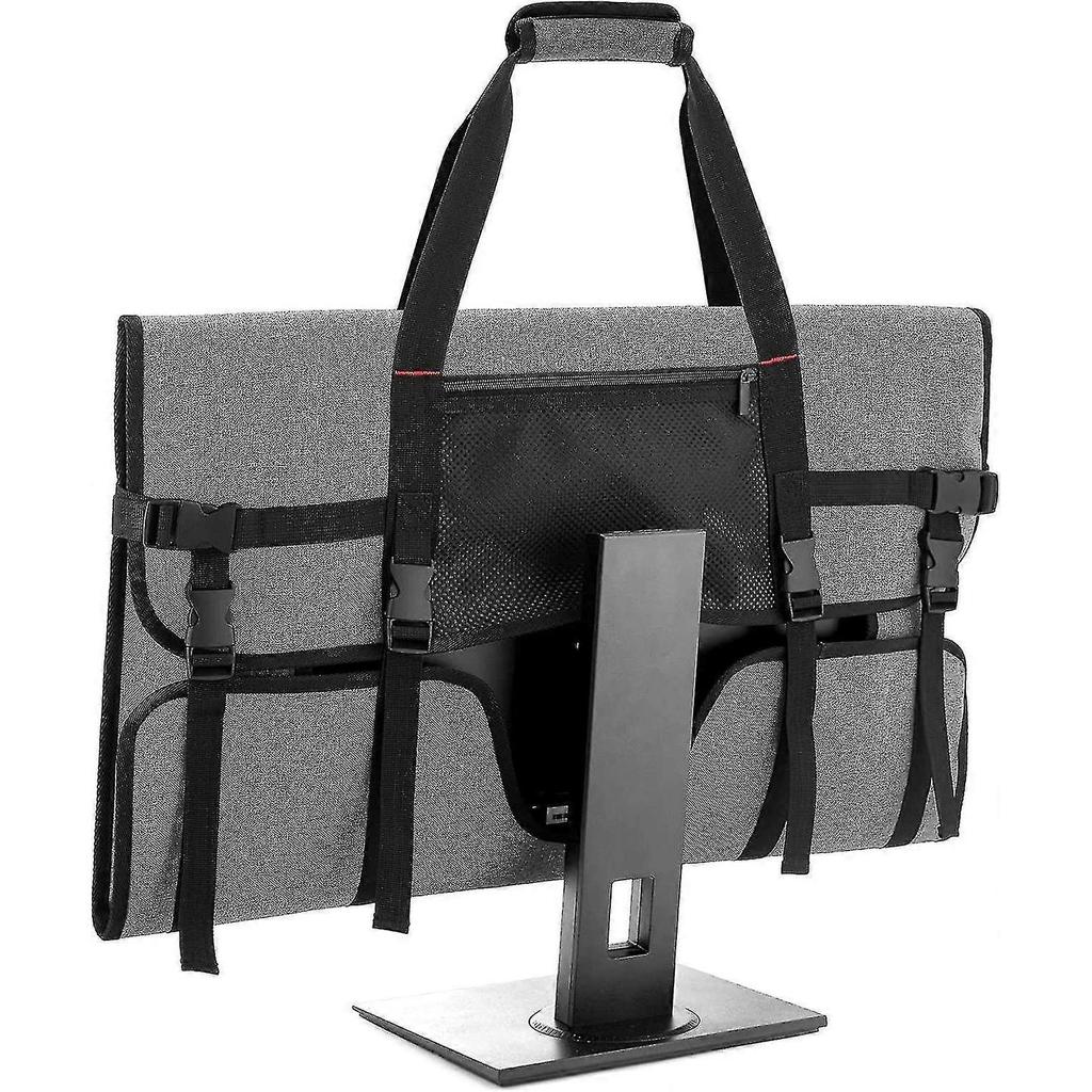 Tragetasche für 27" LCD-Bildschirme und Monitore, mit gepolstertem Samtfutter, Grau, SX