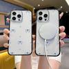 Chunri Mobile Phone Case Blue Bow iPhone16 Transparent Acrylic Apple 17Pro High-value Mobile Phone Case