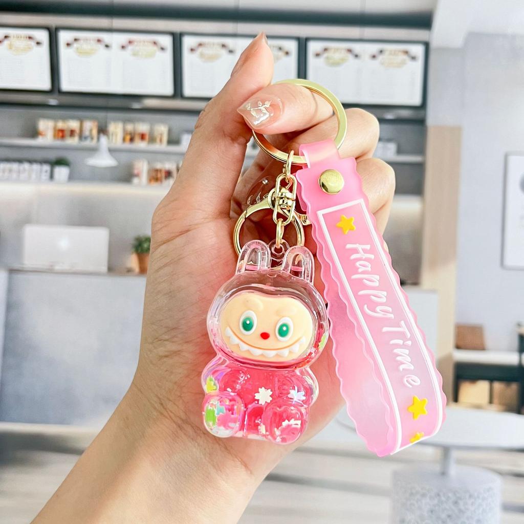 Flowing Sand Keychain Cute Cartoon Bag Pendant