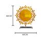 3D Sun-Shaped Acrylic Mirror Wall Sticker - Self-Adhesive Decorative Accent for Bedroom and Living Room