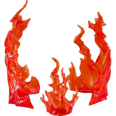 Null Der Einfache Effekt Flammen Rot