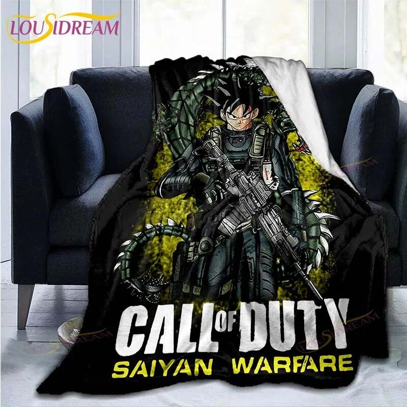 Couverture en flanelle avec personnages de dessins animés japonais célèbres, couverture polaire pour enfants, canapé, voyage, Camping