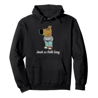 Chill Guy Dog Tee Funny Chill Guy Meme Hoodie Men Women Pullover Streetwear Soft Casual Sweatshirt Tops 0926-2