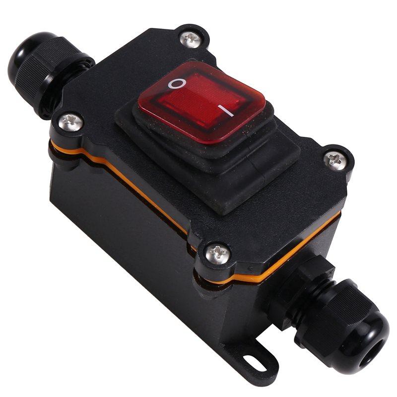 2X IP65 Rainproof And Waterproof Ship Type Switch 220V Power Supply Intermediate Switch Electrical High Connector