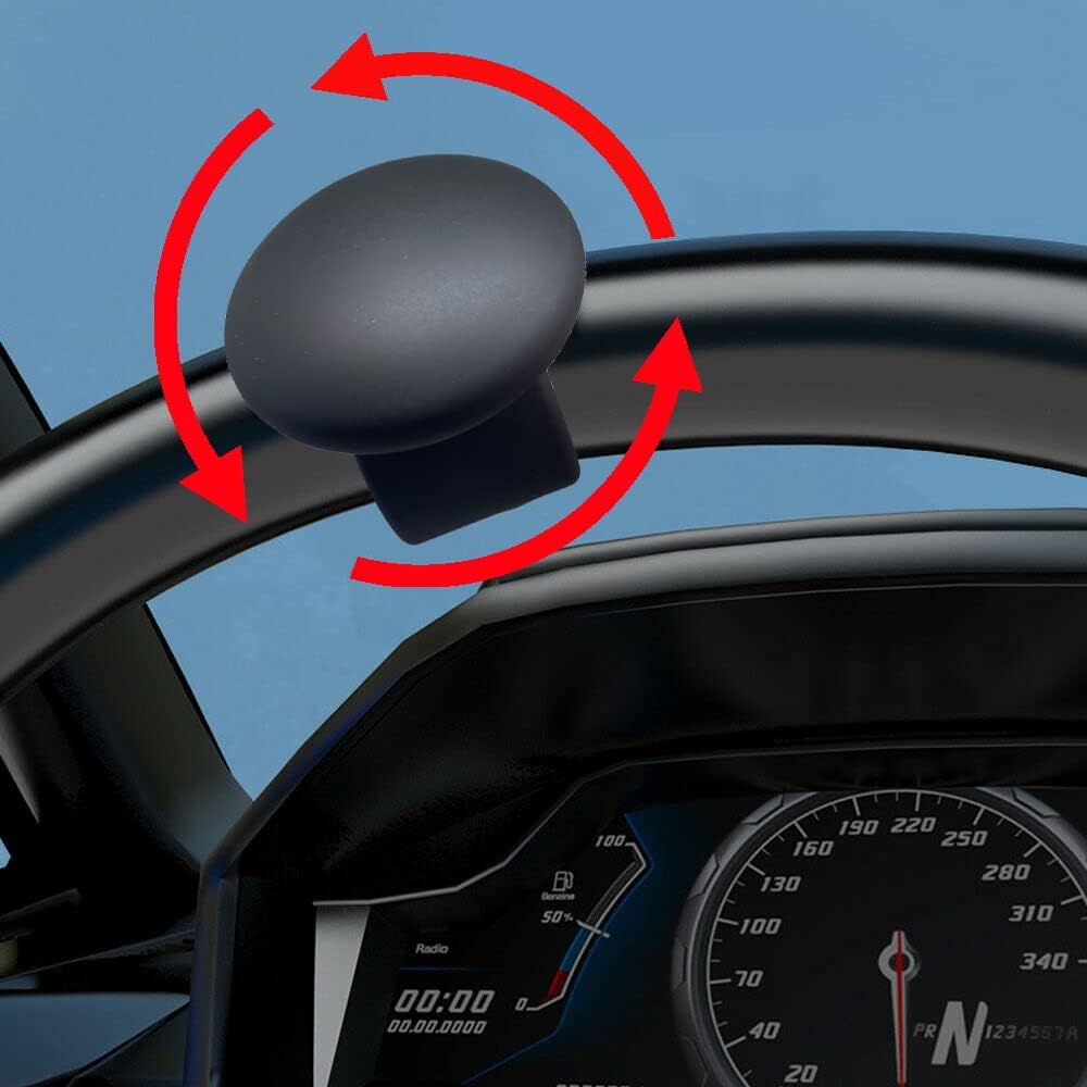 Steering Wheel Power Handle Spinner Knob With Skin-Touch Silicone,No Tools Required, Easy To Tall, For Trucks, Tractors, Mowers, Forklifts,Pickup