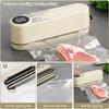 Food Storage Vacuum Sealer Machine,3 in 1 Mini Cordless Rechargeable Food Sealer for Dry/Moist Food Storage,4 Snack Bags,1 Storage Bag,Inflation Pump