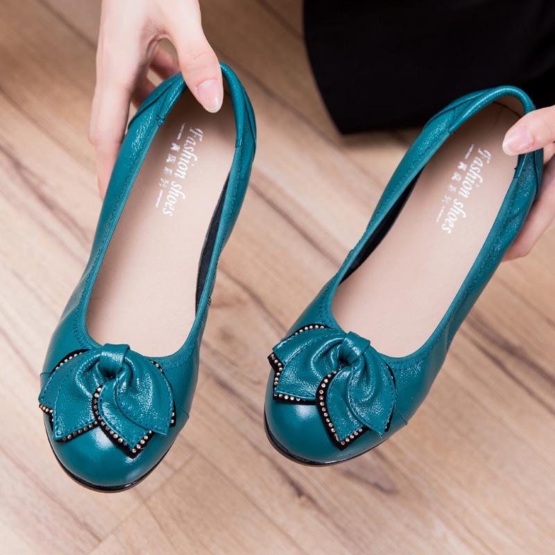 

Женская обувь из натуральной кожи на плоской подошве, удобная обувь с мягкой подошвой, клинья из коровьей кожи, обувь для мамы, повседневная женская обувь большого размера 34