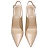 Sexy High Heels Pumps Shoes Nude Black Heeled Slingbacks Women's Sandal Large Size 45 Point Toe Summer Office Party Shoes Female