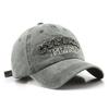 Berretto con visiera europeo e americano Vintage Lavato Usurato Ricamo di lettere Visiera curva Trendy Unisex Sport all'aperto Casuale Berretto da baseball