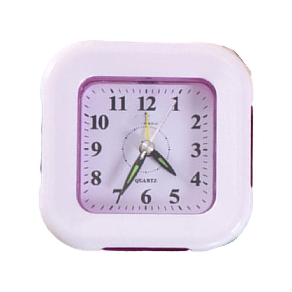 

Маленькие детские часы, простой пластиковый маленький будильник, настольные часы фиолетовый