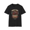 Muay Thai Shirt Vintage Fight Department Men Boxing MMA Gift Fathers Day Tee