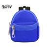 Small Zipper Pouch Mini Backpack Coin Purse, Scratch Resistant Zippered Compartment Doll Accessory Keychain Bag, Waterproof Oxford Cloth Earphone Case