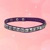 Cuir Pu Noir Rivets Carrés Gothique Punk Chokers Collier Choker Pour Gothique Sexy Femmes Fille Cosplay Fête Bijoux