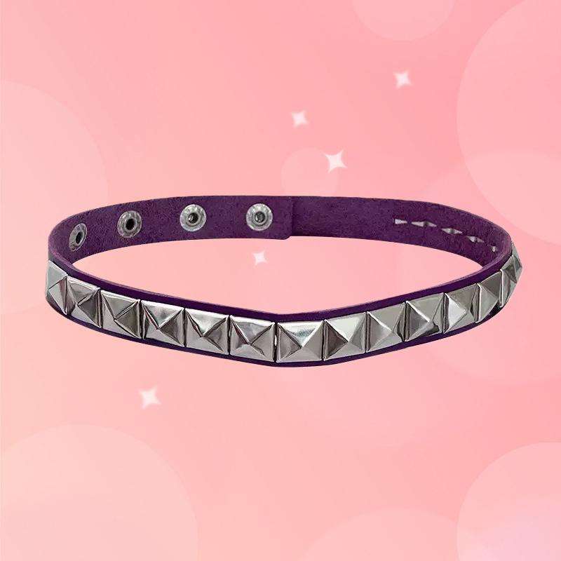 Cuir Pu Noir Rivets Carrés Gothique Punk Chokers Collier Choker Pour Gothique Sexy Femmes Fille Cosplay Fête Bijoux