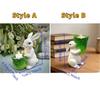 Heat Resistant Candle Holders Cartoon Resin Sculpture Landscape Bunny Ornaments  Dining Party