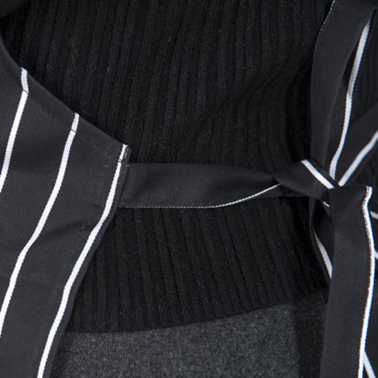 Stripe Kitchen Apron Oil-proof Polyester Gardening Chef Cooking Apron for Cleaning