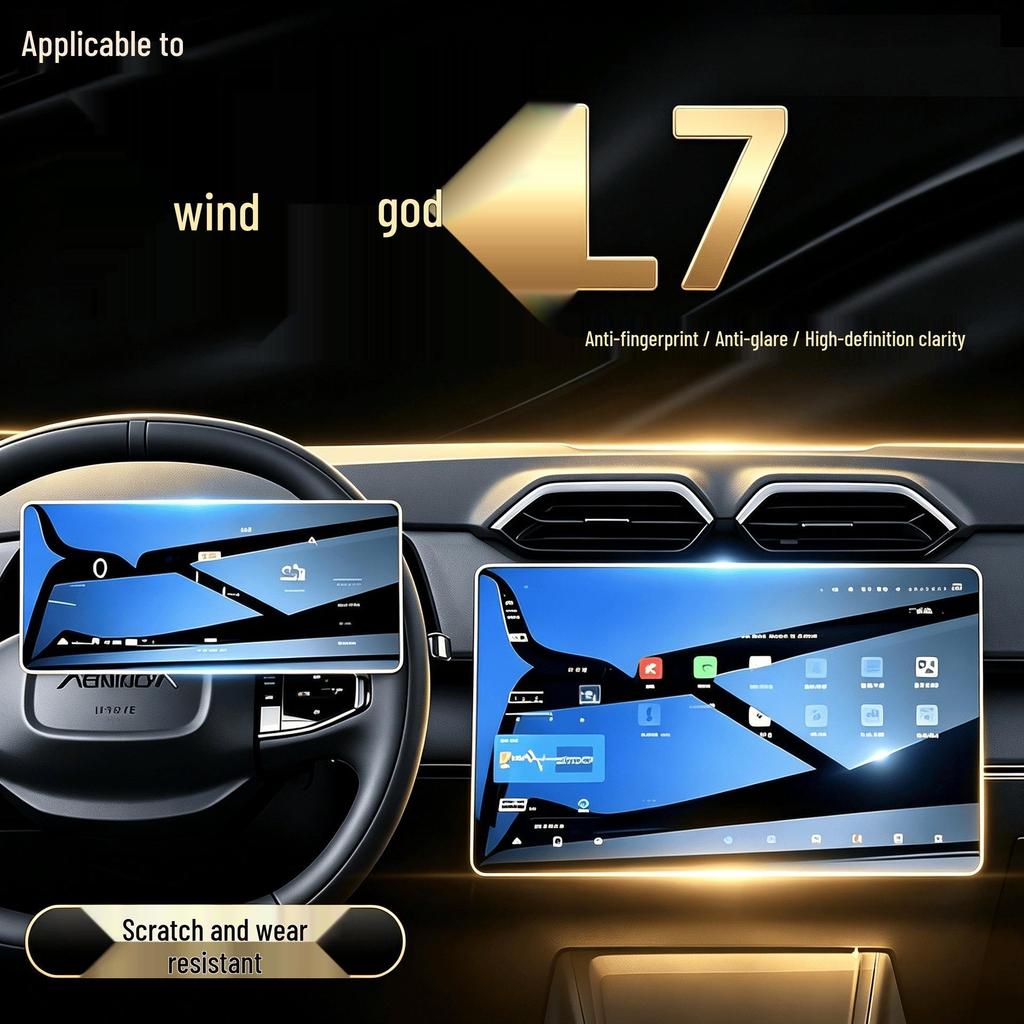 2024-2025 Fengshen L7 Center Console Tempered Screen Protector - Car Interior Accessory