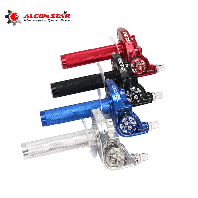 Alconstar- CNC Aluminum Adjustable Motorcycle Motorbike Throttle Grips Settle Quick Twister Gas Dirt Pit Bikes ATV UTV Throttles 2