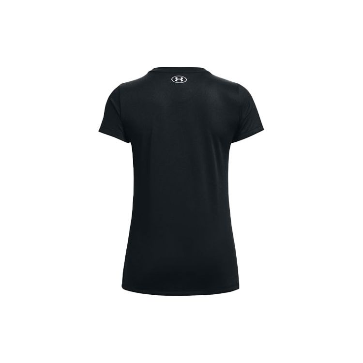 Under Armour Casual Training Fitted Sports Tee Women Tops Black 1365143-001