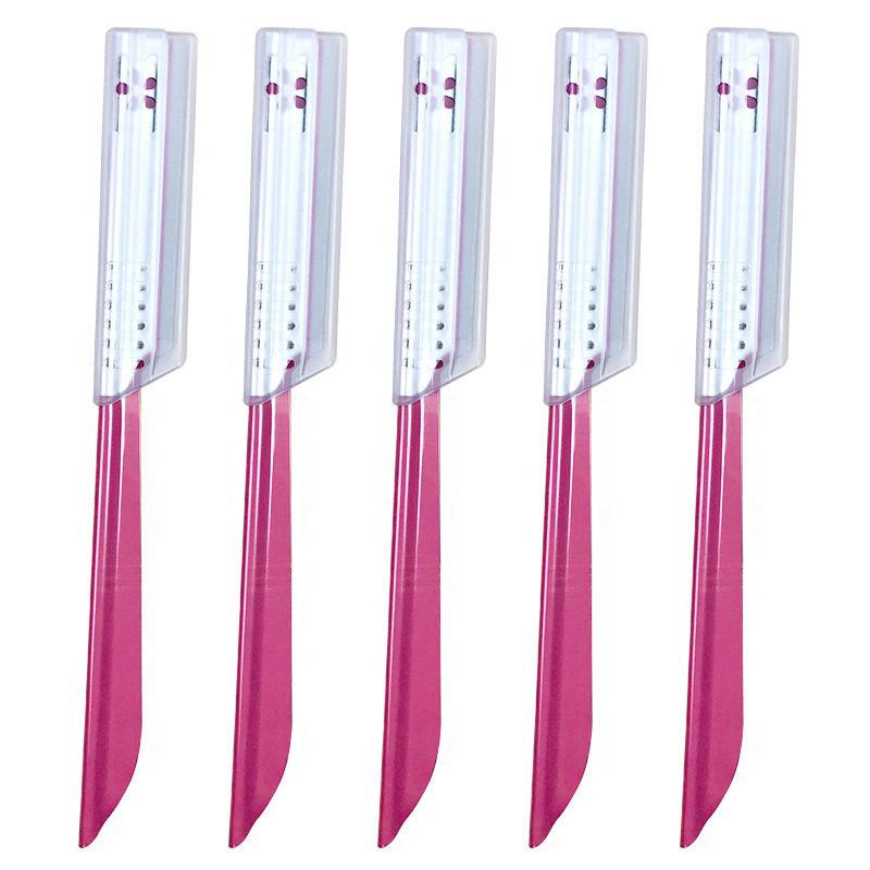 KAI Professional Eyebrow Shaver and Razor Set - Pink & Blue