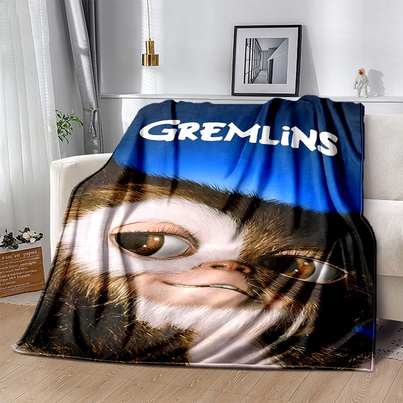 Gremlins Flannel Blanket Soft Warm All-Season Throw, Design for Camping, Car Travel, Hiking Sofa, Bed, Office Perfect Gift for Parties