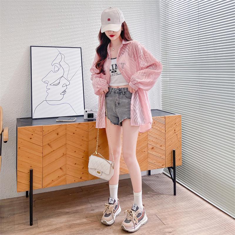 Women's Chiffon Sun Protection Cardigan - Lightweight, Long-Sleeved Beach Outerwear