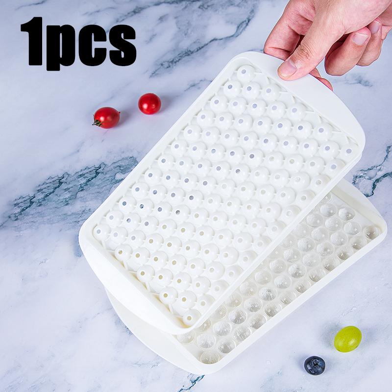 

Mini Ice Cube Tray 104 Holes Round Silicone Ice Ball Mold Tiny Crushed Ice Tray Home Party Chilling Drinks Coffee Juice Tool