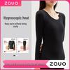 Zauo Women's Thick Thermal Seamless German Velvet Base Layer Set