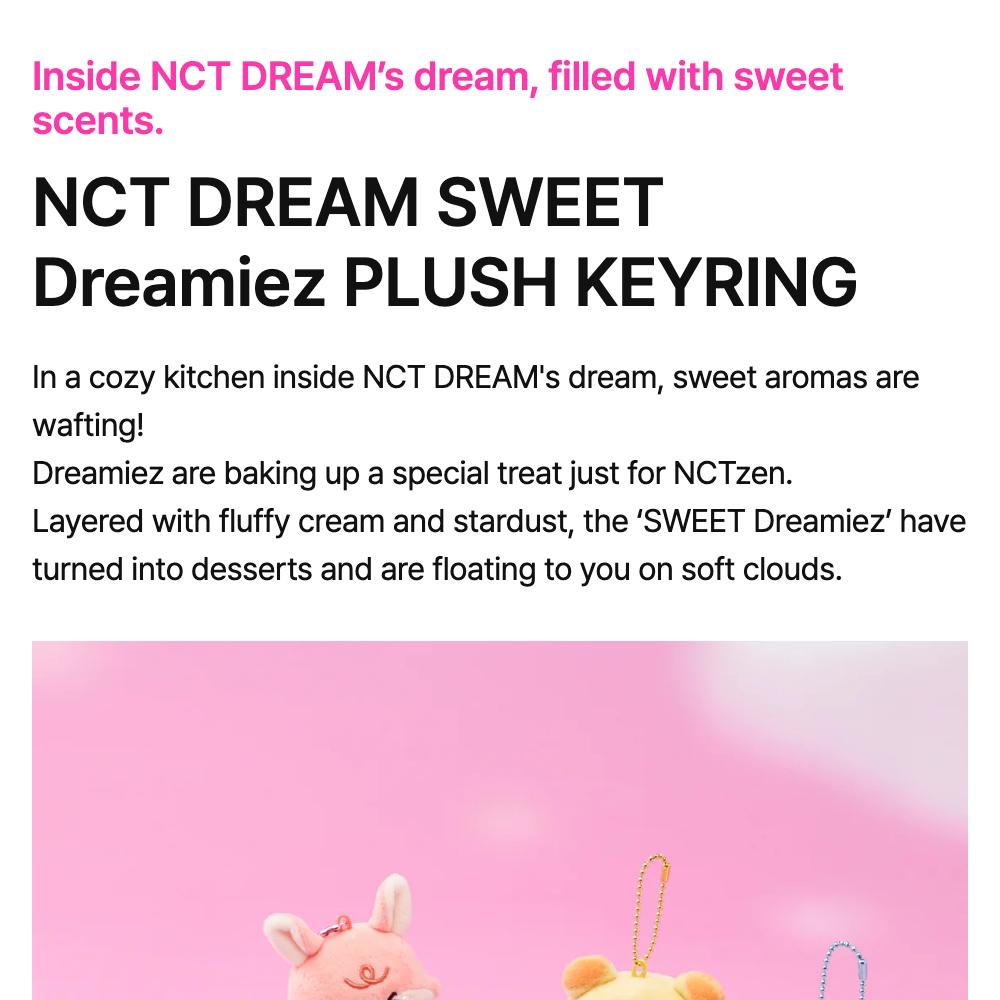 NCT DREAM - [SWEET Dreamiez] POP-UP MD Mini Plush Keyring