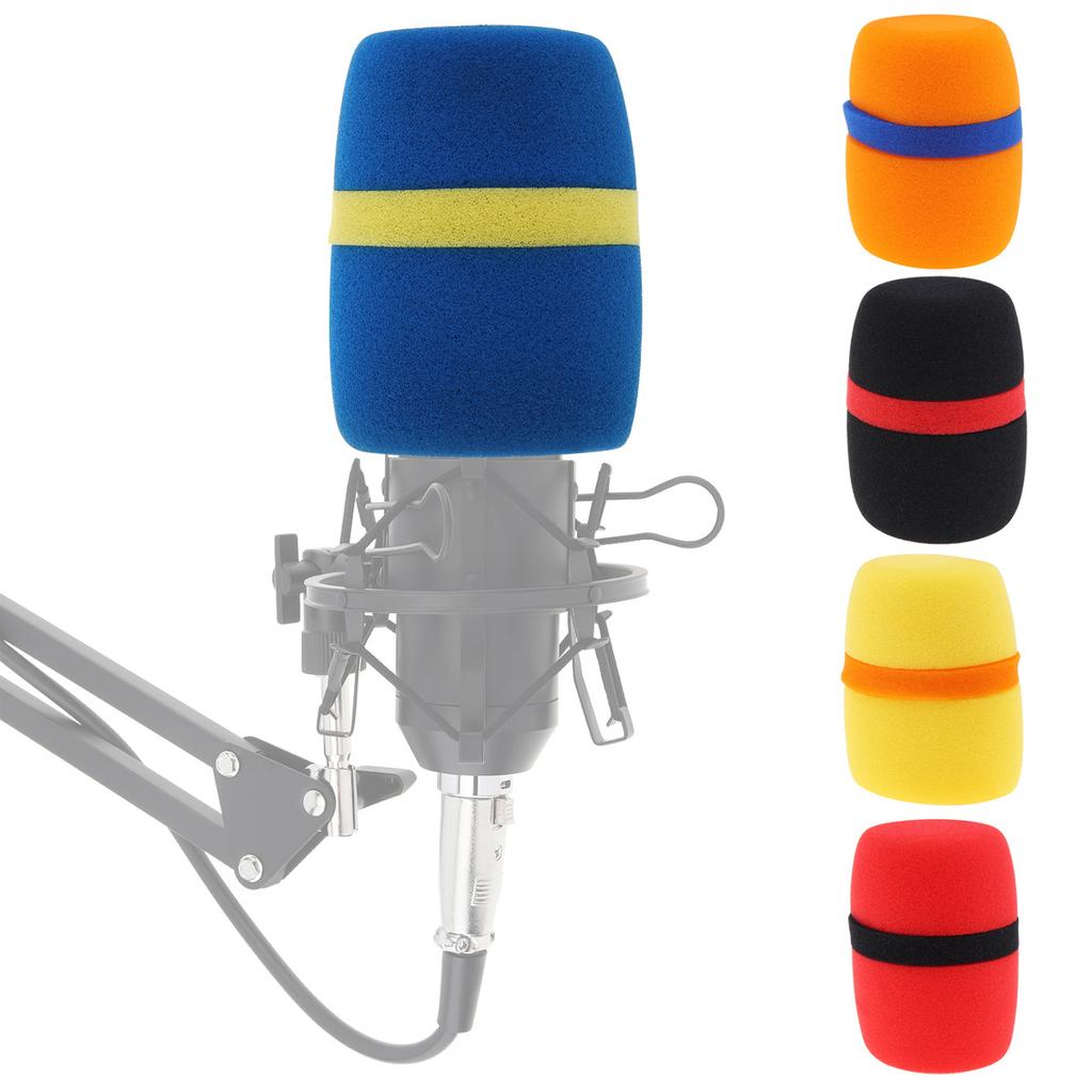 1 Piece High Density Thickened Foam Mic Cover Wear Resistant Protective Sponge Sleeve for KTV Stage Meeting Performance