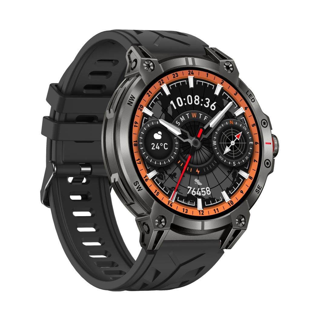 Rainbuvvy KC89 Bluetooth Smartwatch 1.8inch TFT Screen 360x360 BLE5.3 IP68 Waterproof Android Smart Bracelet Bluetooth Call Sports Watch