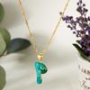 Colorful Bubble Initial Pendant Necklace - 26 Letter Clavicle Chain Jewelry