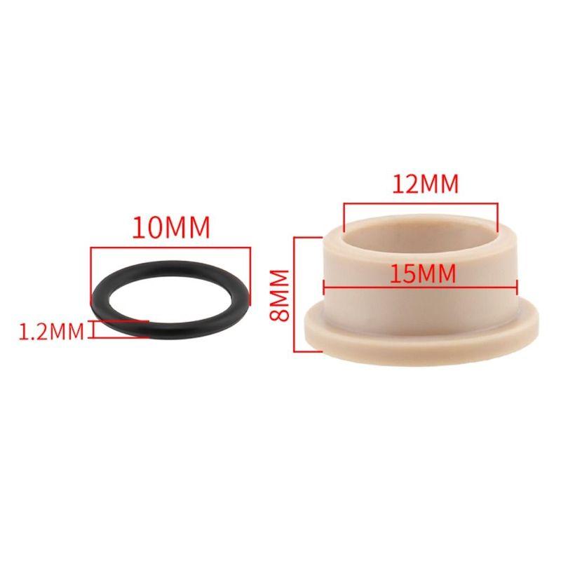 1 Pair MTB Rear Shock Bushing Wear-resistant 15*12mm Shock Absorber DU Bushing Self-lubricating Durable Bike Rear Shock Absorber