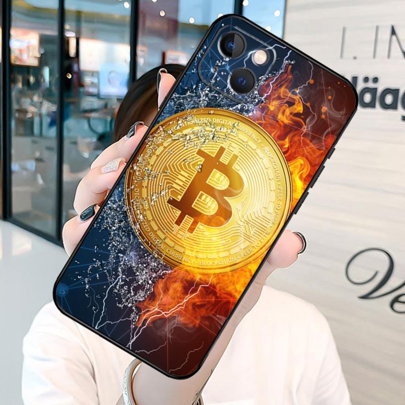 Bitcoin BTC Phone Case For iPhone 13 12 Mini 11 14 15 16 Pro Max Plus X XS Max XR Cover Shell