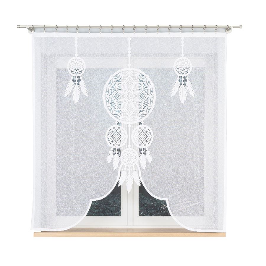 LEA - Ready-made jacquard panel - 160x160 cm - white
