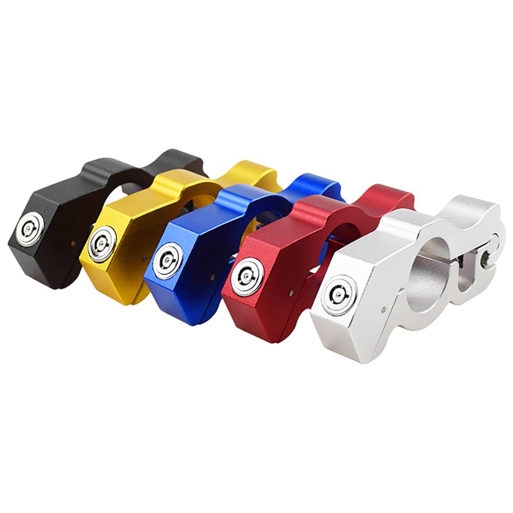 Motorcycle Handlebar Lock Aluminum Alloy Cnc Brake Handle Lock Bicycle Security Anti-theft Lock
