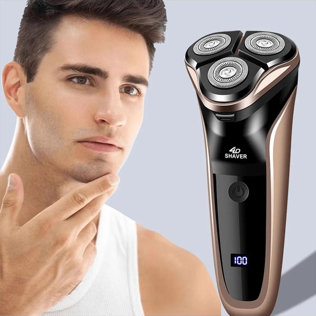 Men's Electric Shaver With LED Power Display/Washable Head/USB Fast Charging Floating Head Home Portable Travel Shaver.Battery c