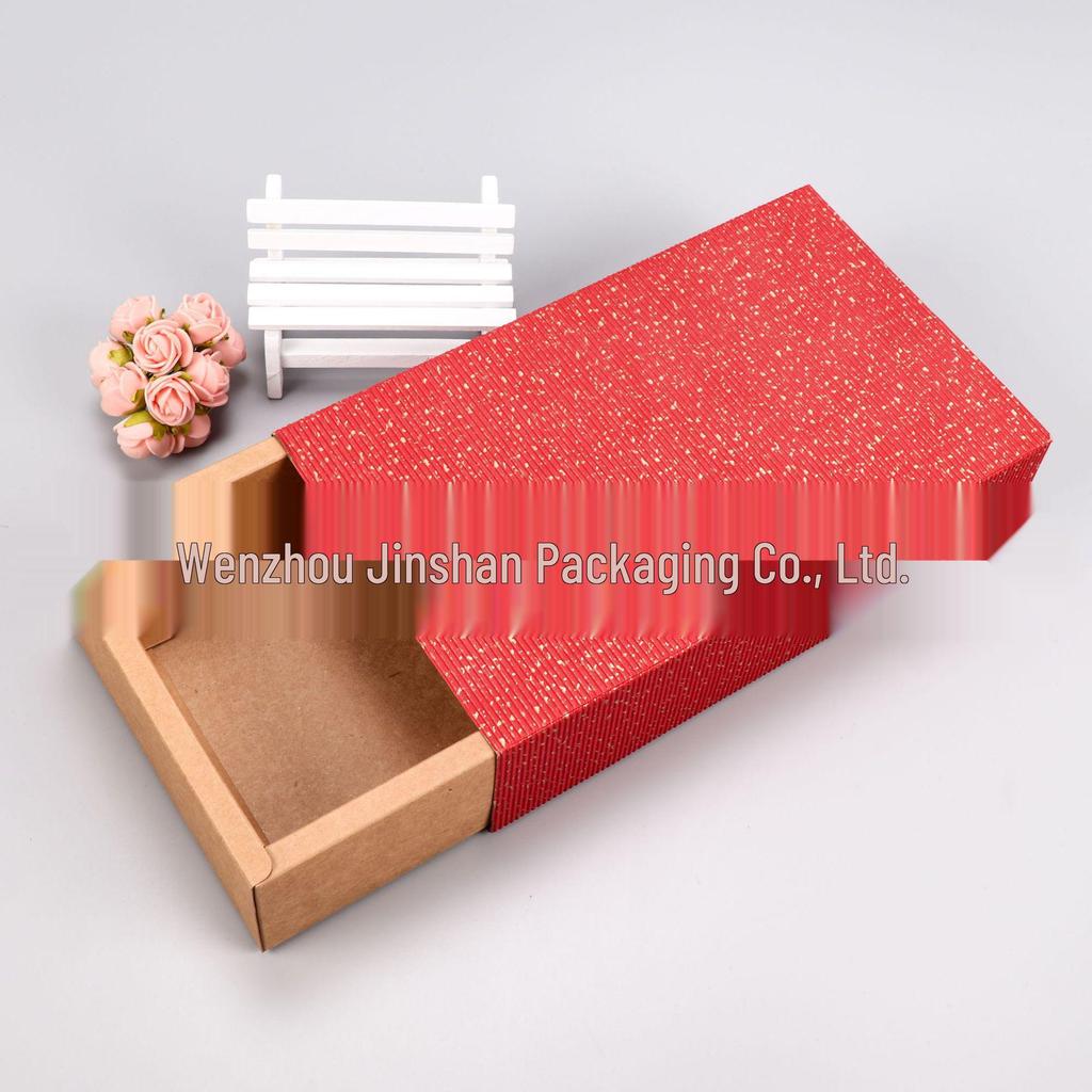 Custom Green Tea Kraft Paper Drawer Gift Box - Rectangular & Exquisite Packaging