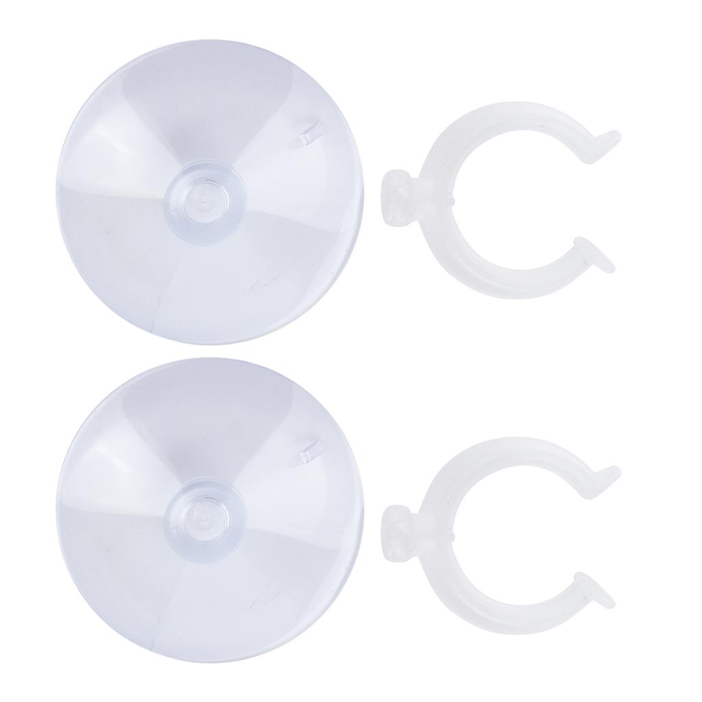 Fish Tank Airline Tubing Suction Cup Powerful Aquarium Fixed Suction Cup with Clips22-25mm