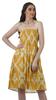 Moomaya Kvinner Sundresses Tube Kjole Trykt Smocked Kvinner Boho Kne Lang