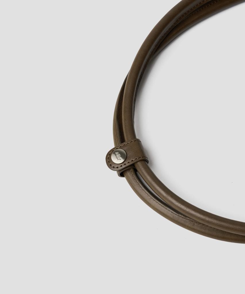 Ttudement Classic Belt Square Bag Brown
