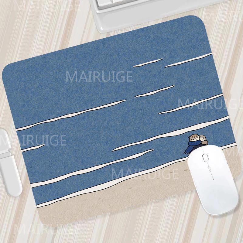 Green Small Mouse Pads Mouse Carpets Cute Desk Mats Kawaii Tulip Gaming Accessories Mouse Mat Gamer Surface for Computer Mouse