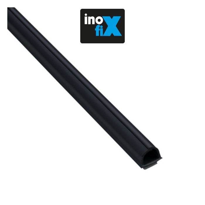 Lot de 4 gaines adhésives Cablefix 8 x 7 mm noir