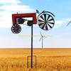 92MF Farmhouses Iron Tractor Windmill Spinner With Rotating For Patios Landscape