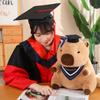 Doctor Capybara Funny Doll Graduation Commemorative Plush Toy Pillow Gift