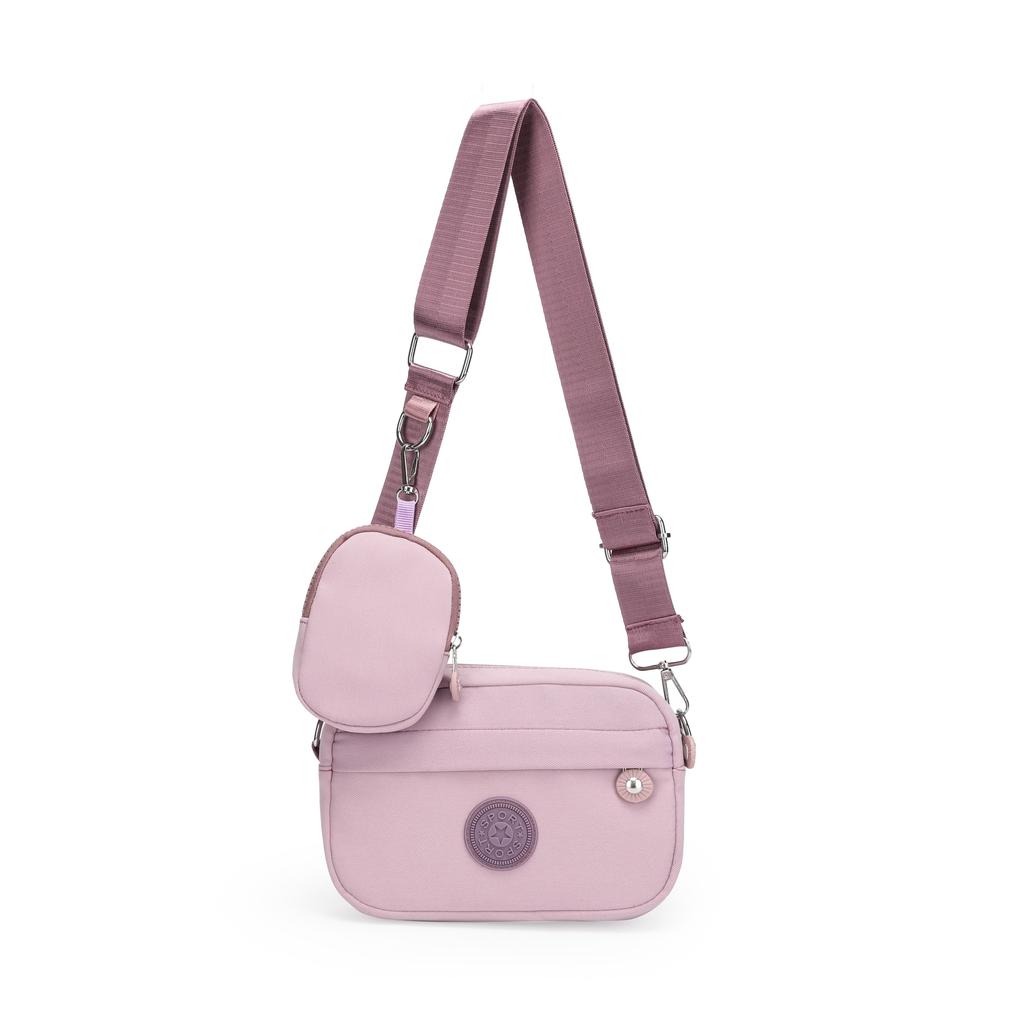 2pcs Simple Crossbody Bag Set, Casual Oxford Cloth Square Bag, Trendy Shoulder Bag With Coin Purse