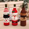 Knitted Wool Wine Bottle Cover for Christmas Decoration In Restaurants and Hotels