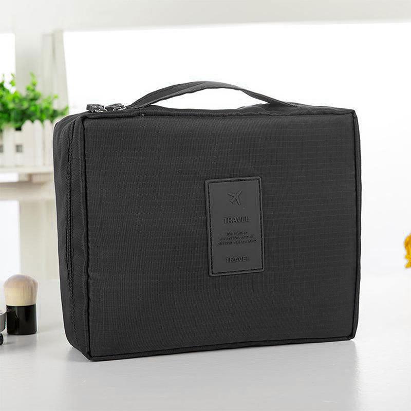 Waterproof Double-Layer Travel Cosmetic and Toiletry Bag